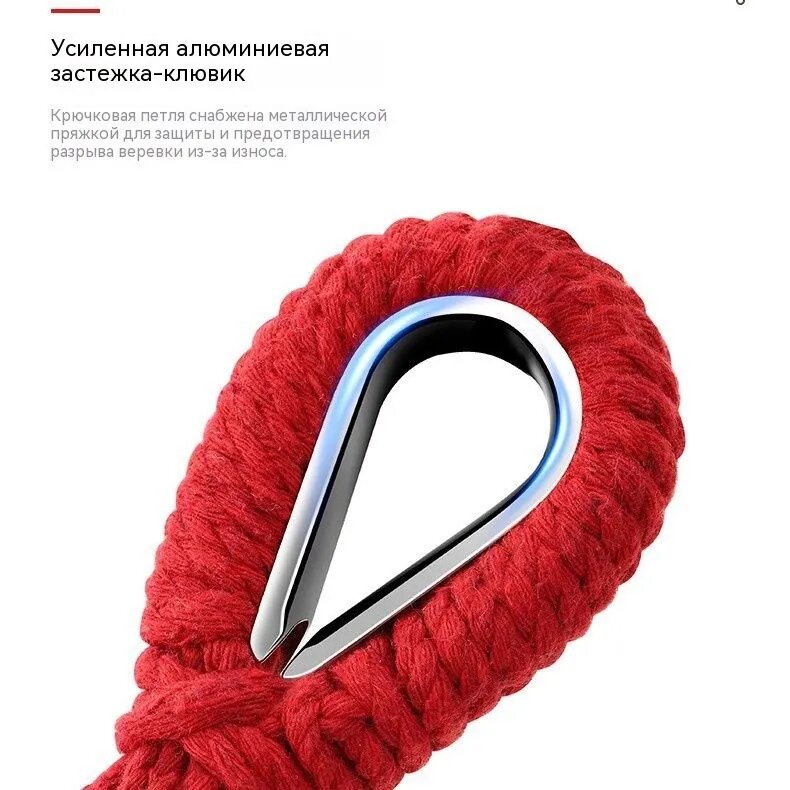 Гамак тканевый бескаркасный с креплением на веревках, 100×100 — фото 1