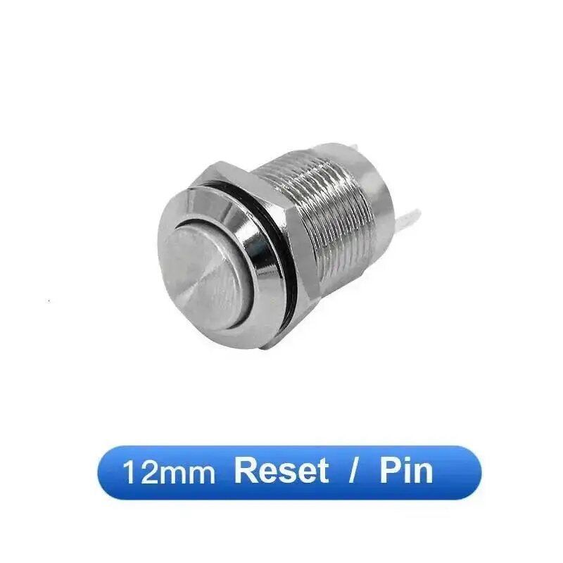 12мм Металлический Reset/Pin переключатель, High Round