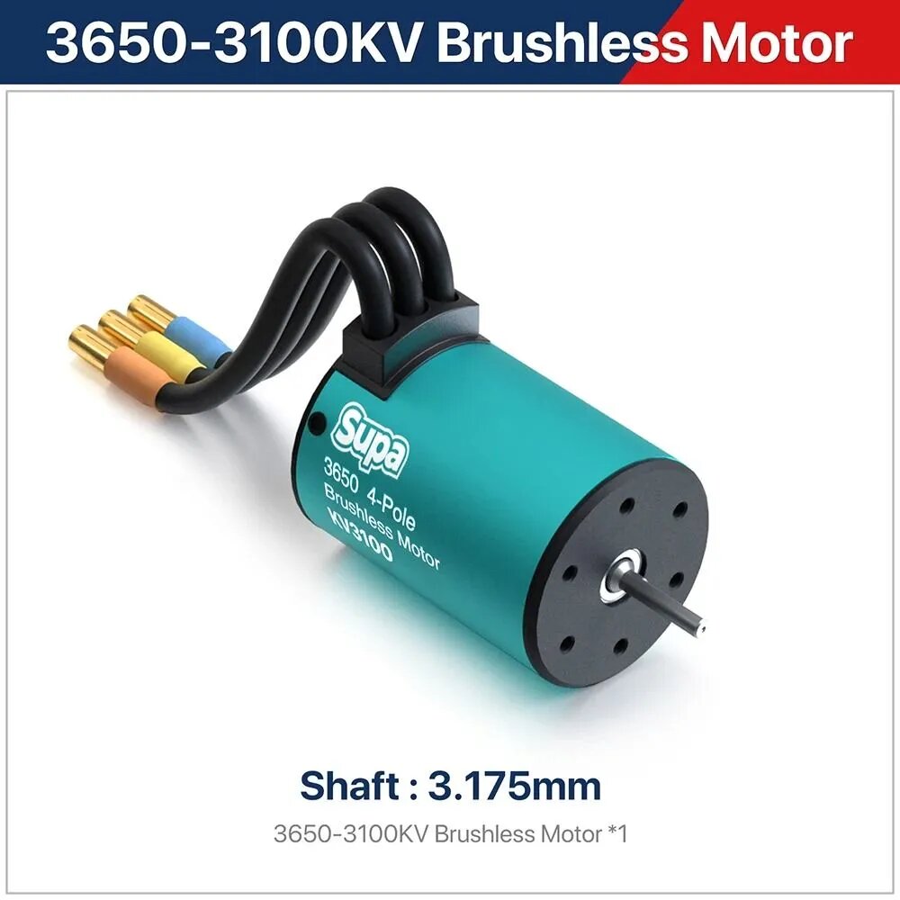 Комбо SKYRC Бесщеточный мотор ESC FuriaX Supa 3650 Мотор 60A ESC 2 3S 3.175мм для 1 10 RC автомобиля