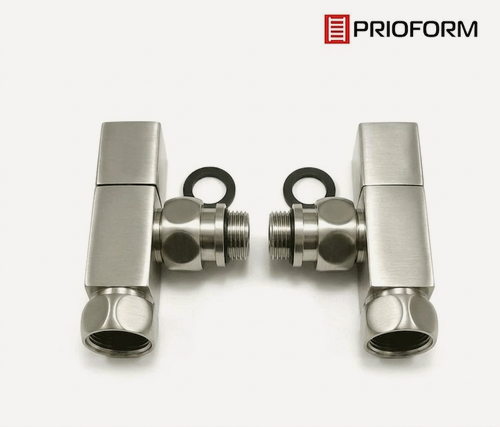 Изображение товара Комплект вентилей угловых Quadro 1/2*3/4 хром матовый