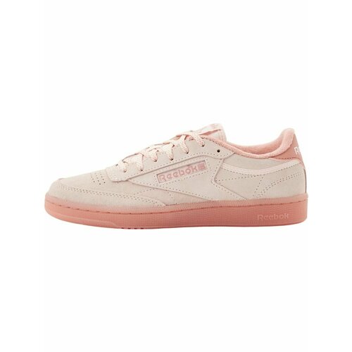 фото Кеды reebok club classic 85 w, полнота f (eu)/ на среднюю стопу, размер 6 us, розовый