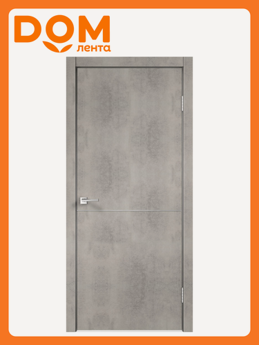 Изображение товара Межкомнатная дверь Невада, глухая, цвет бетон светлый, 70x200 см