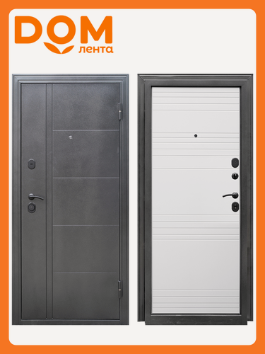 Изображение товара Дверь металлическая входная Олимп софт белый, 960х2050, правая