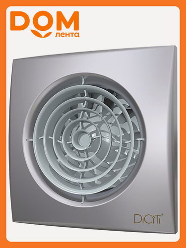 Изображение товара Вентилятор осевой ERA DiCiTi AURA 4C вытяжной с обратным клапаном gray metal