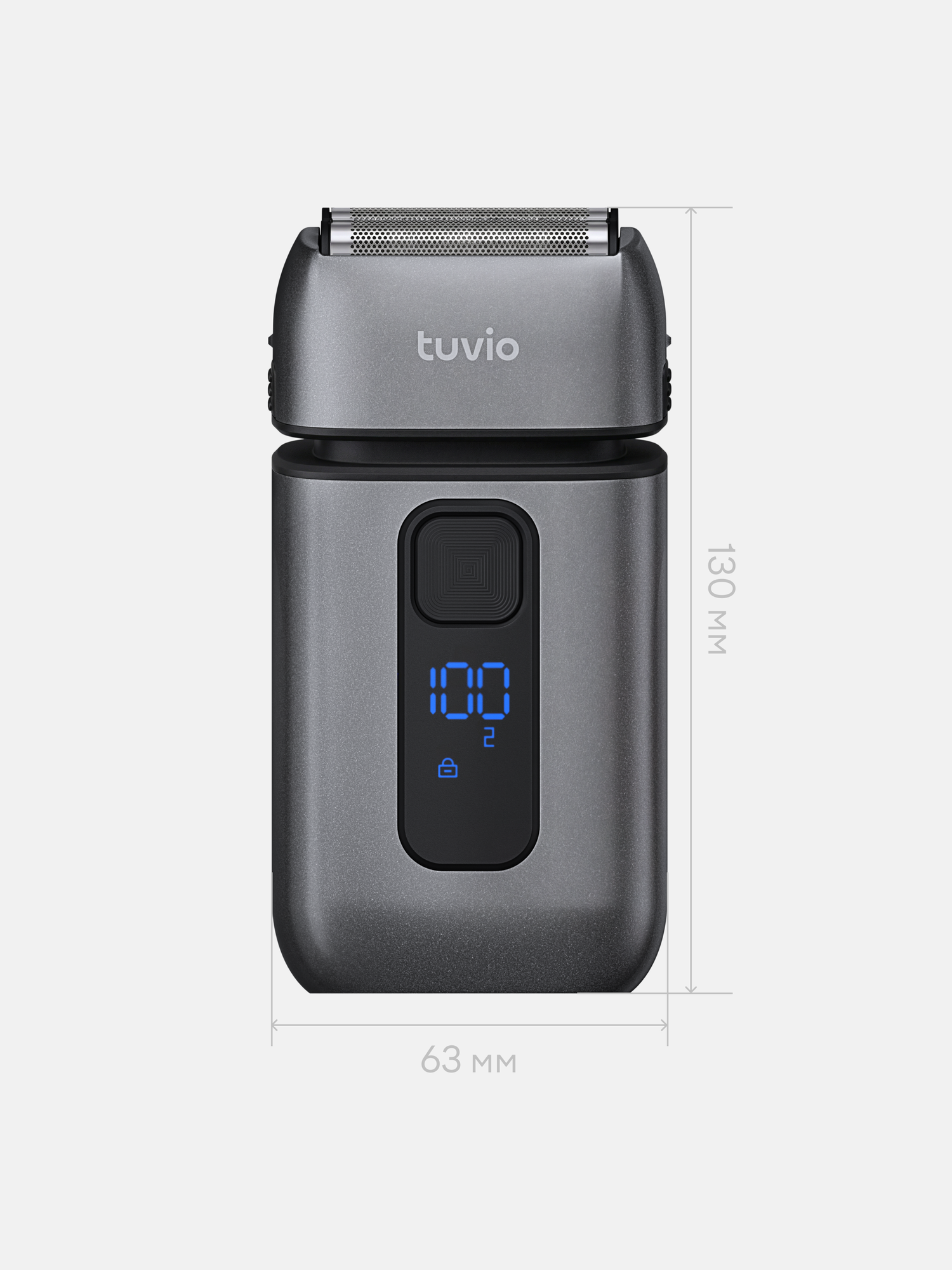 Электробритва Tuvio SH-FD12, металлик, со встроенным триммером — фото 11
