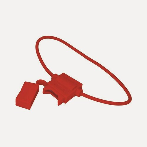 Изображение товара Держатель предохранителя флажк. до 7А тип норма (в сб, с пров, с крышкой) красный (REXANT)