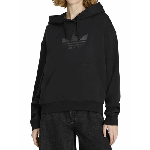 фото Худи спортивное adidas trefoil hoodie w, размер xs, , черный