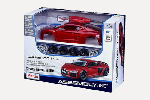 Изображение товара Модель сборная MAISTO Audi R8 V10 plus / ауди Р8 красный (сборка без клея)
