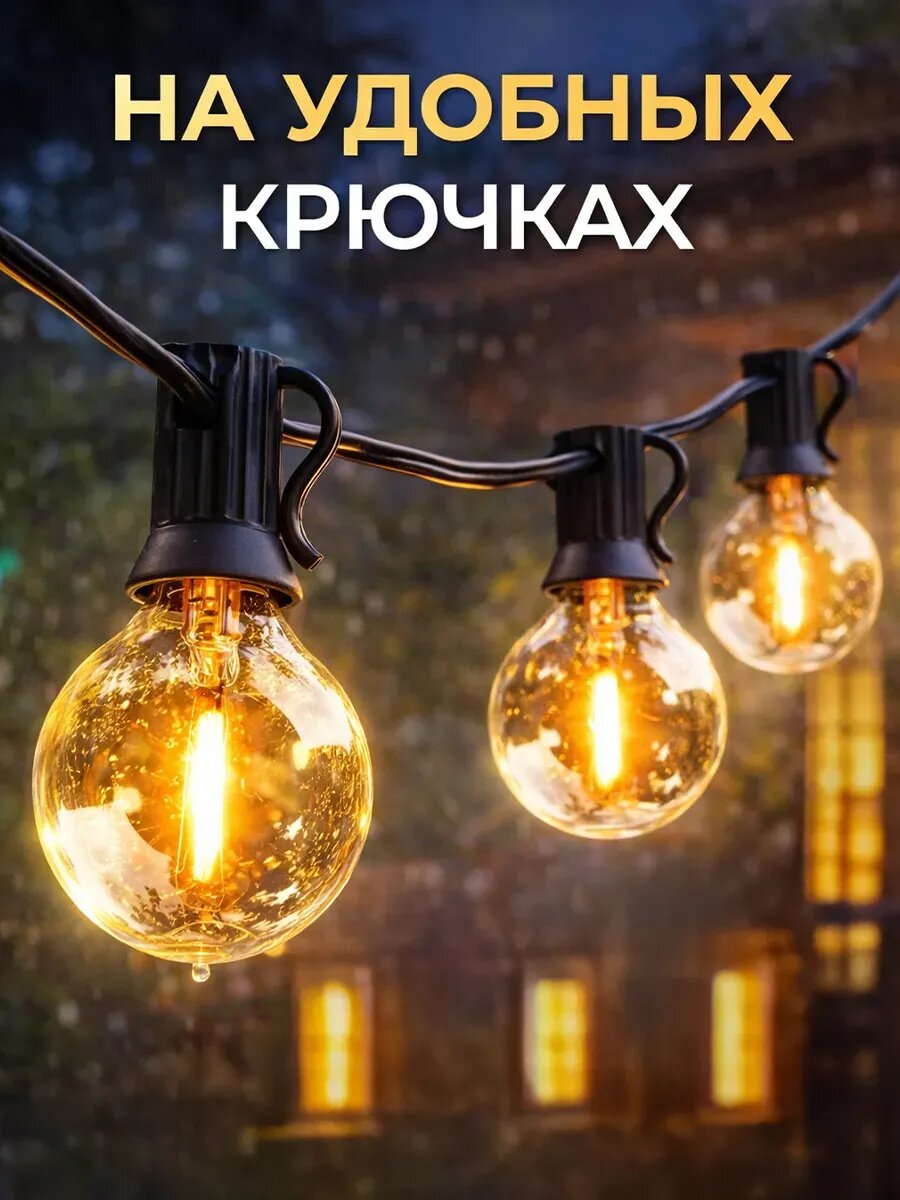 Гирлянда ретро лампы — фото 1
