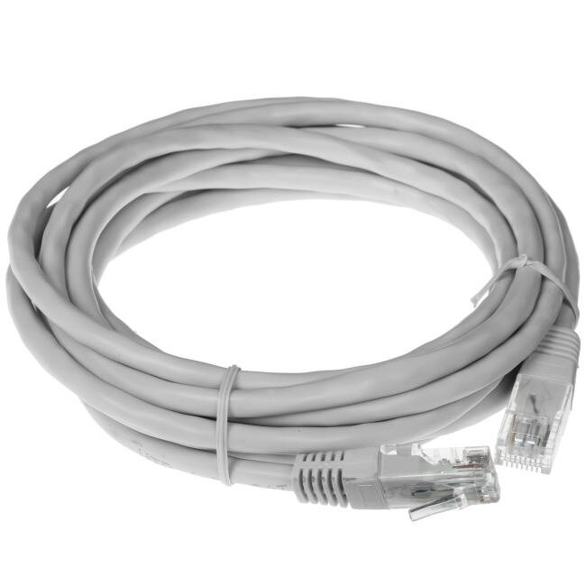 Cablexpert Патч-корд UTP PP6U-3M кат.6, 3м, литой, многожильный (серый) — фото 1