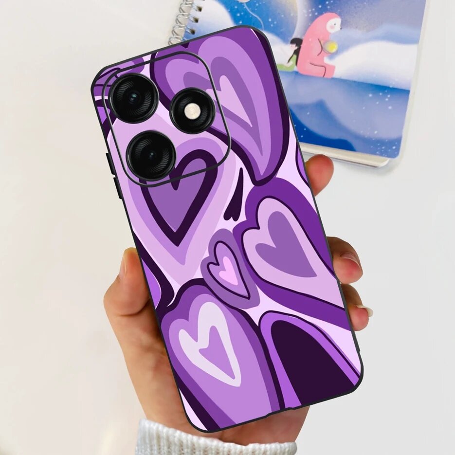 Милый модный чехол с рисунком для Tecno Spark 20C чехол BG7n, мягкий силиконовый чехол для телефона, чехол-накладка для Tecno Spark 20 Pro Spark20