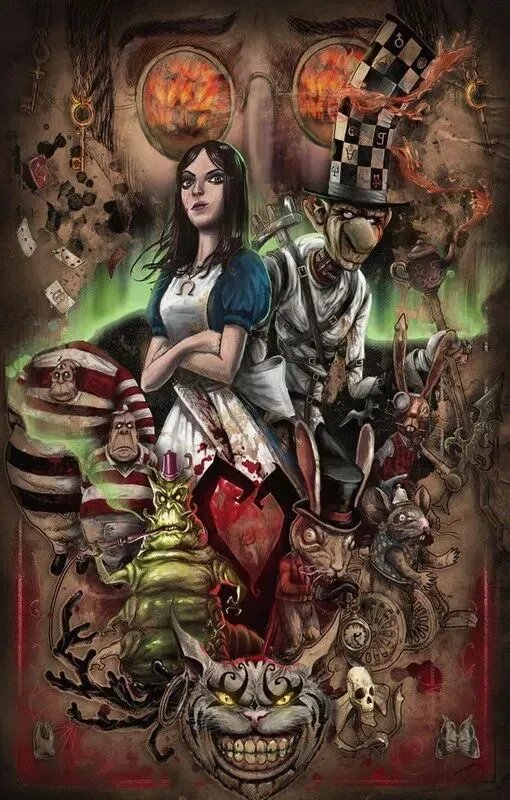 Головоломка 1000 деталей для взрослых, Alice in Wonderland/Алиса в стране чудес, сложная головоломка, Деревянные пазлы, Рождественский подарок, идеальный выбор для развлечений в помещении 50x75cm