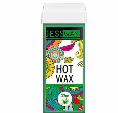 JessNail Воск для депиляции JessWax в картридже, алоэ, 100 мл