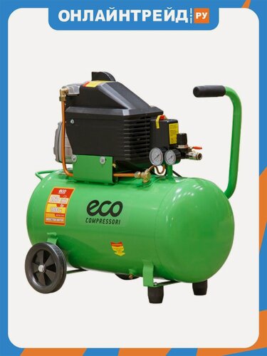 Изображение товара Компрессор Eco AE-501-4 (260 л/мин, 8 атм, коаксиальный, масляный, ресив. 50 л, 220 В, 1.80 кВт)