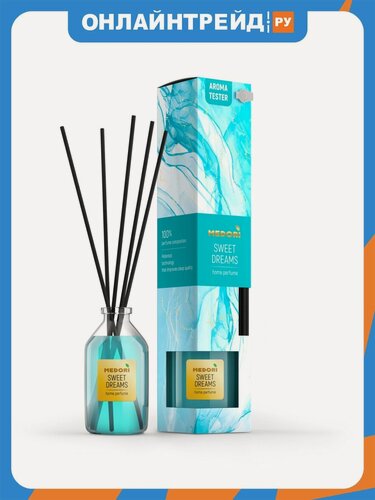 Изображение товара Ароматический диффузор Medori Sweet dreams, с палочками из микрофибры, 50 мл