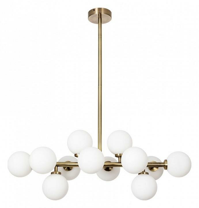 Люстра Arte Lamp Bolla-p1ccolo A3988SP-12AB цвет плафона подвески Белый, цвет арматуры Бронза