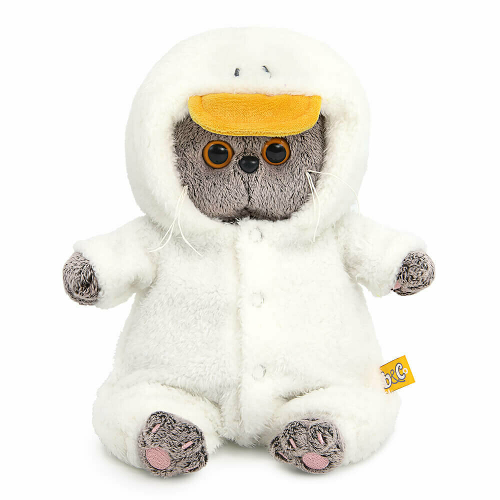 Мягкая игрушка BUDIBASA Басик BABY в комбинезоне "Гусик", 20 см