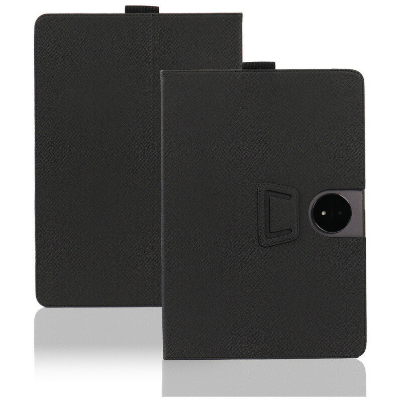 Чехол-футляр обложка-книжка MyPads для TCL Tab A1 Plus с подставкой, с держателем для руки, искусственная кожа, черный