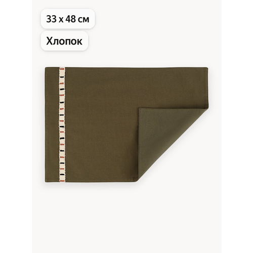 фото Салфетка под приборы nomad grid ethnic 33х48 см тканевая сервировочная tkano tk25-pm0019