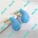 Серьги одиночные, blue