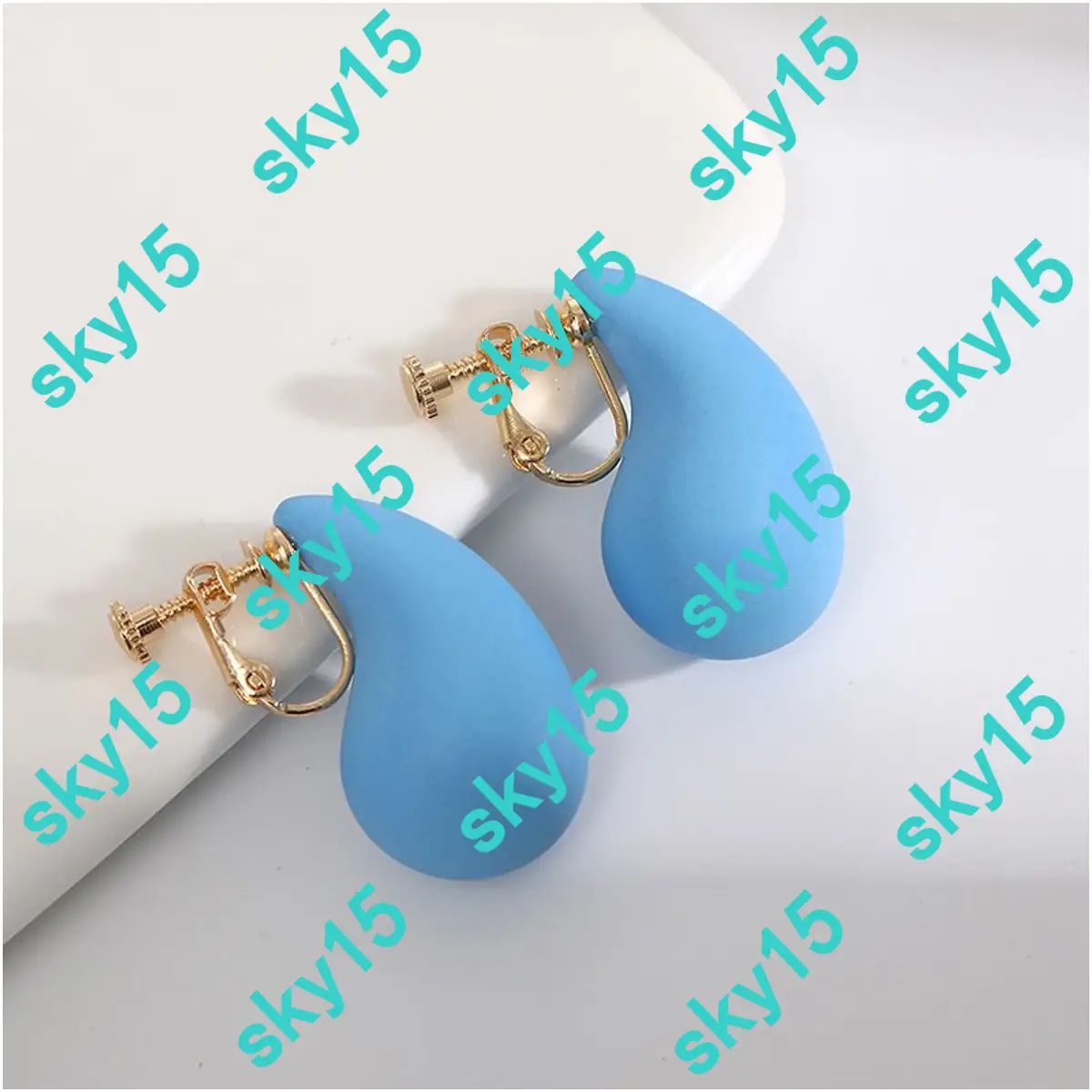 Серьги одиночные, blue
