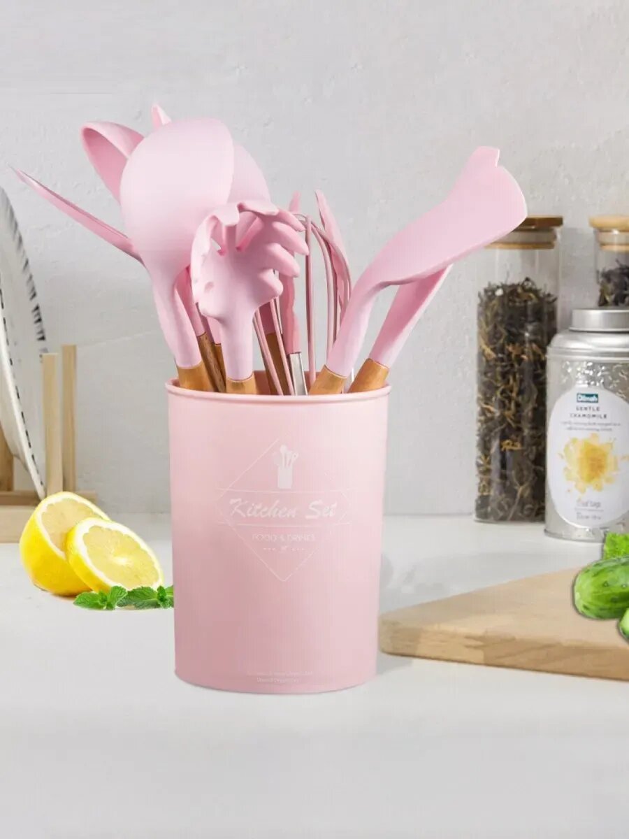 Набор кухонных принадлежностей с подставкой