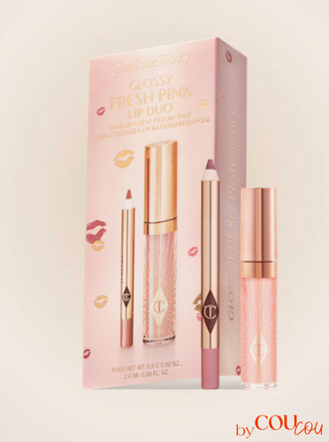 Изображение товара Набор для макияжа губ Charlotte Tilbury Glossy Lip Duo, оттенок Fresh Pink (карандаш+блеск)