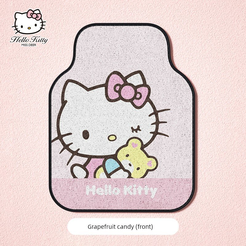 LINE Yuzu Candy Передний Одиночный Автомобильный Коврик Универсальная Подгонка Кнутовый Паттерн