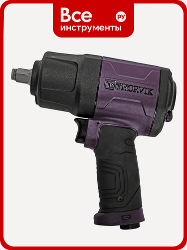Изображение товара Гайковерт ударный пневматический THORVIK AIW1275, инструмент с квадратным патроном 1/2 дюйма для легкового транспорта