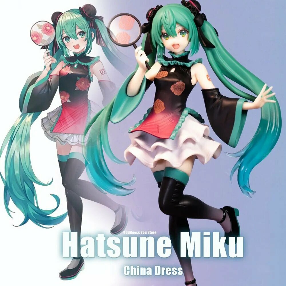 Аниме-фигурка Hatsune Miku Китайское платье 21cm
