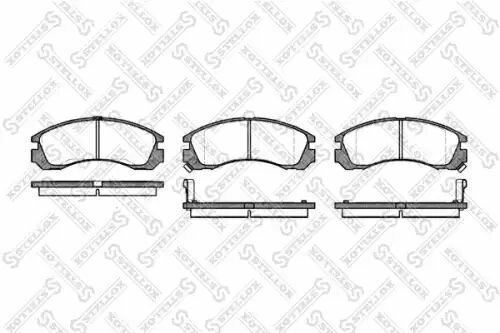 Колодки дисковые передние Mitsubishi Galant 2.0 2.5 2.4GDi STELLOX 365 002-SX