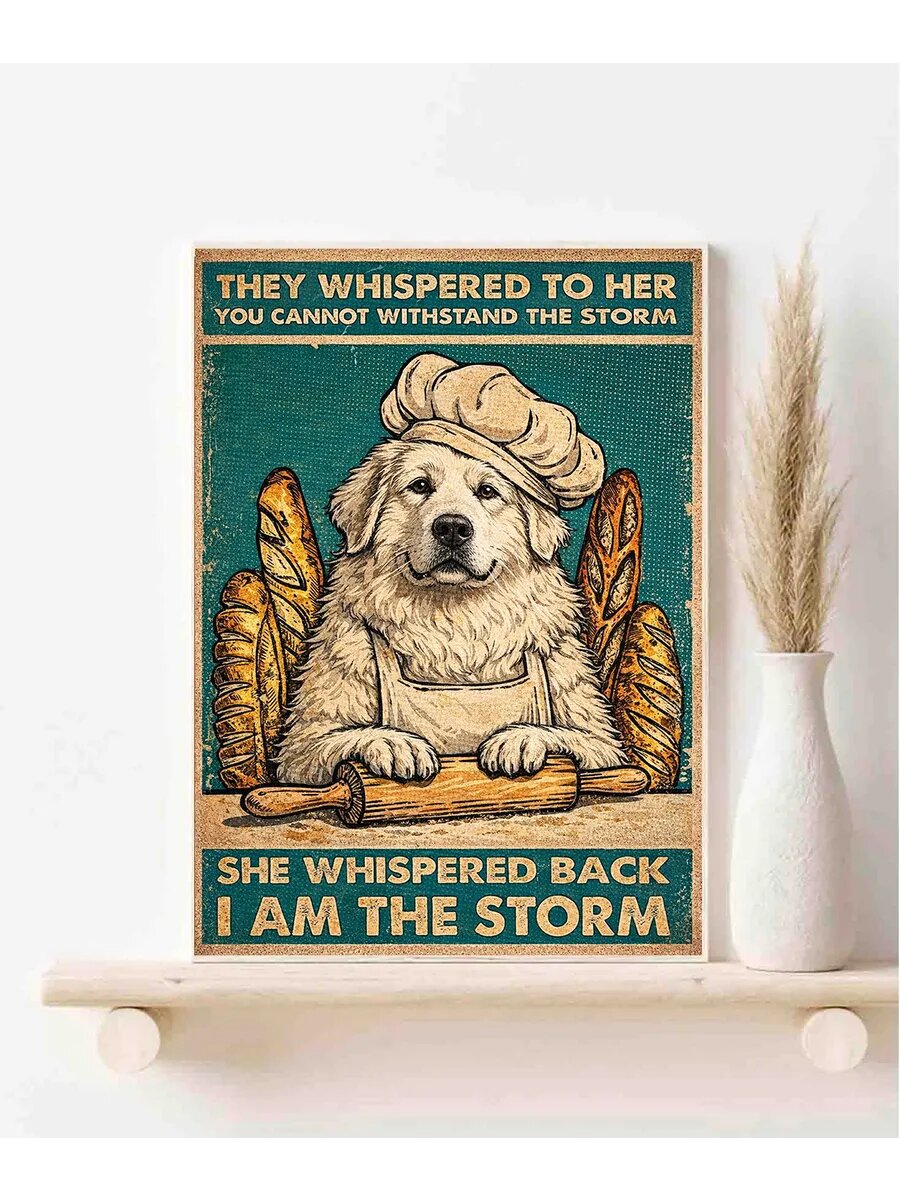 Пиренейская горная собака, I Am The Storm, Плакат 30x42см