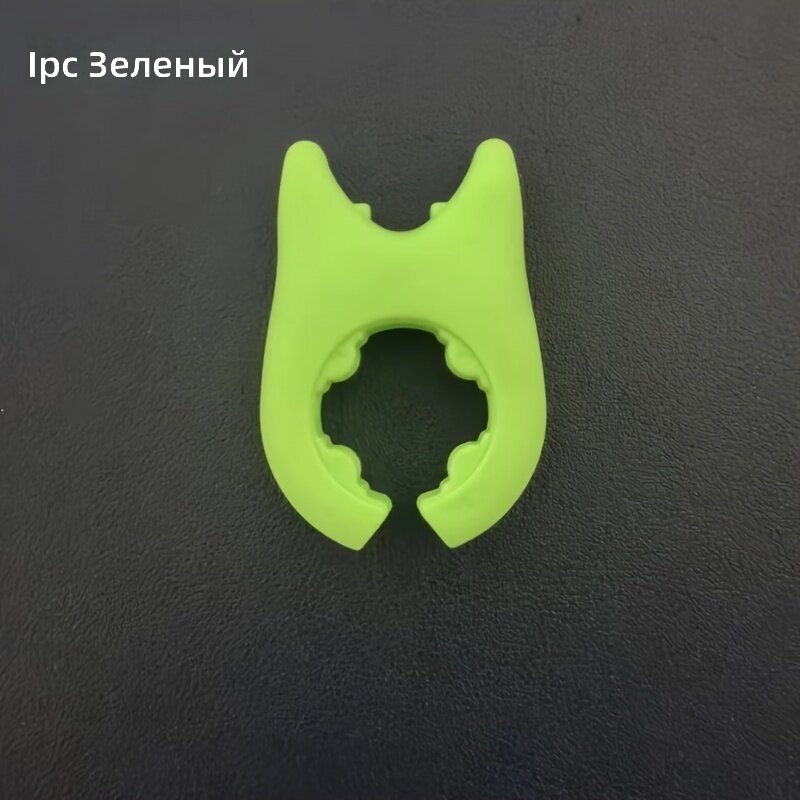 Многофункциональный держатель для лопаток и ложек с креплением на край кастрюли, предотвращающий проливание, зеленый, 1 шт.