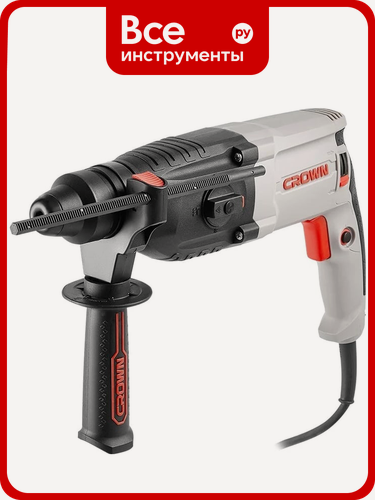 Изображение товара Перфоратор CROWN CT18108 BMC, 800 Вт, 3 режима работы, частота ударов до 5300 уд/мин, максимальный диаметр сверления