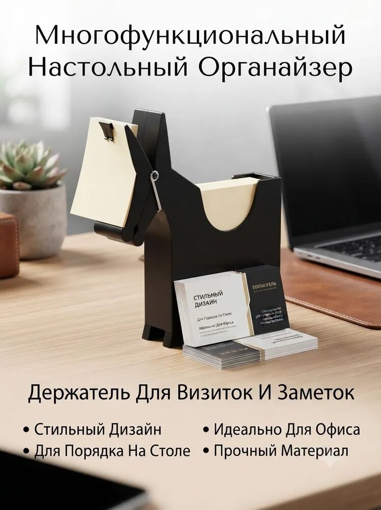 Держатель для визиток и записок в виде осла, 1 шт