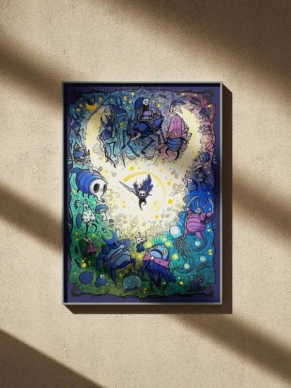 Постер по игре Hollow Knight, (30x40 см)