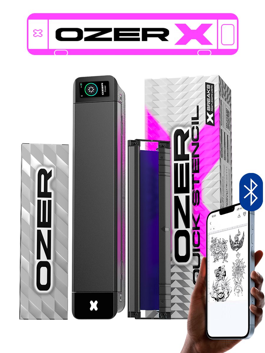 Тату принтер для печати эскиза татуировки, трансферный термопринтер OZER-X Quick Stencil Printer