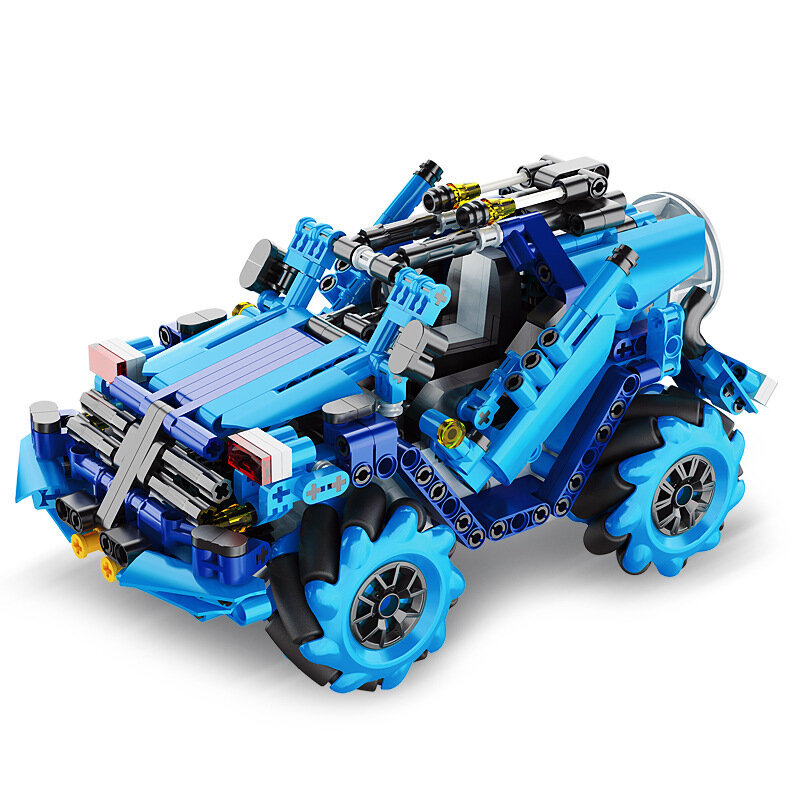 Детский развивающий конструктор Qunyu Programming Building Blocks Ice Chariot BC13-15 для мальчиков, с дистанционным управлением, научно-образовательная модель