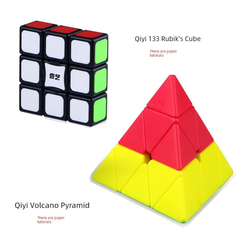 Qiyi 133 + Вулкан Формоизменяющийся Головоломочный Куб для Снятия Стресса Детям