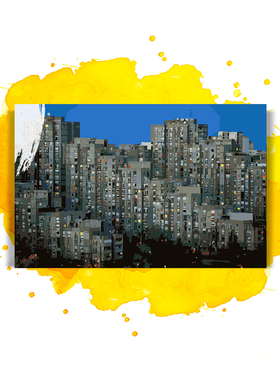 Картина по номерам на холсте Арсений Котов - Новый Белград, 40 х 60 см