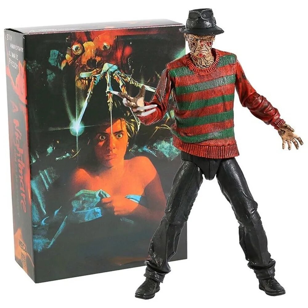 NECA 15CM Фредди Крюгер. Персонажи фильмов Подвижные Игрушки-модели