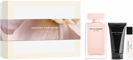 Туалетная вода Narciso Rodriguez for her, набор для женщин, 100 мл + 50 мл + 10 мл