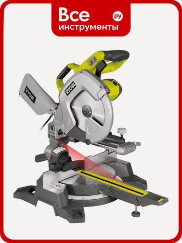 Изображение товара Торцовочная пила Ryobi EMS254L 5133001202, для прямой, для максимальной визуализации