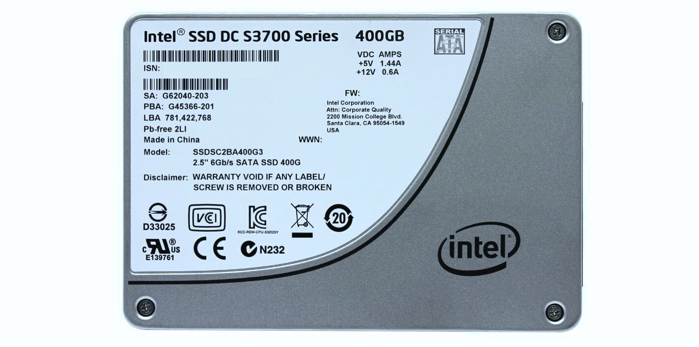 SSD накопитель INTEL DC S3710 SSDSC2BA400G401 400Гб, 2.5 — купить