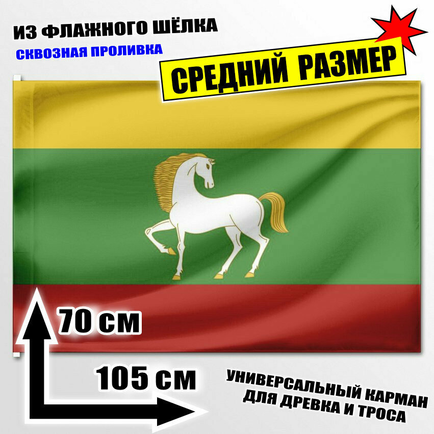 Флаг средний Баймакского района 105x70 см