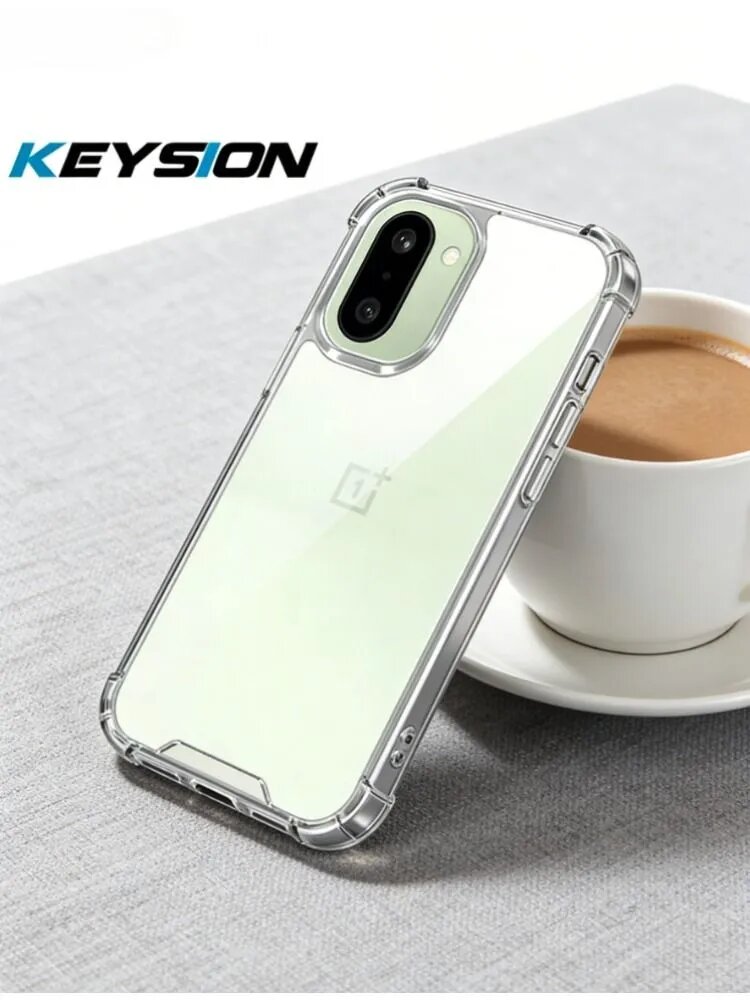 Чехол KEYSION с защитой от ударов по всем четырем углам, прозрачный, из мягкого ТПУ+ПК, для OnePlus 1+ Ace 6 6T.