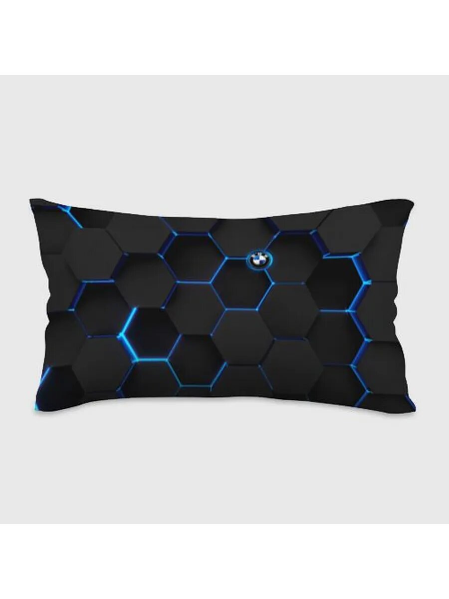 BMW blue neon theme Подушка