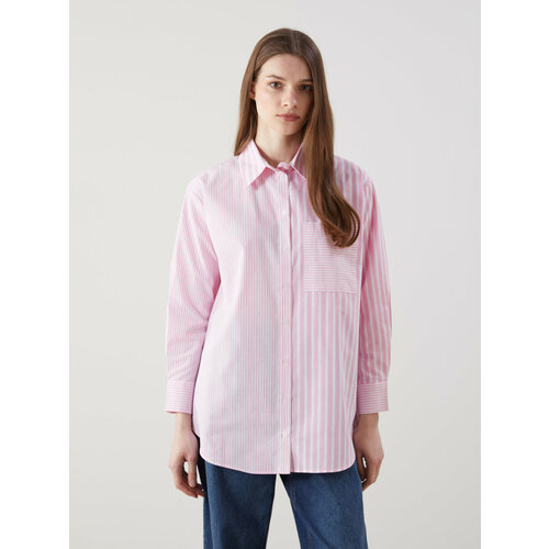 фото Туника lc waikiki, 1 шт., размер 40, pink striped