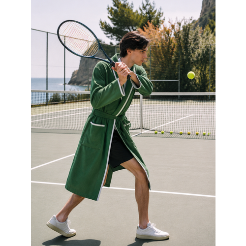 фото Халат lacoste, размер 56/60, зеленый