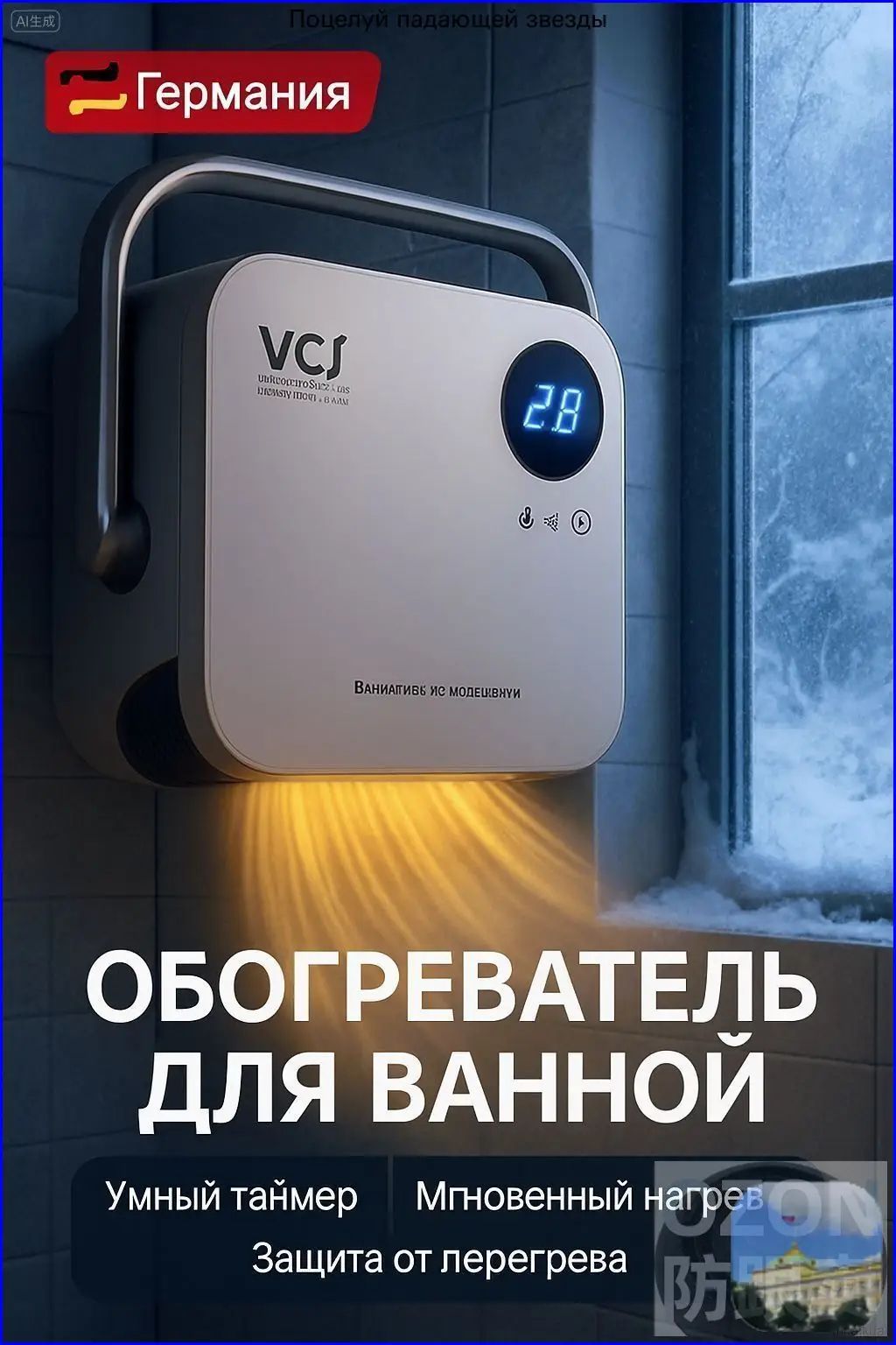 Премиальный водонагреватель для санузла
